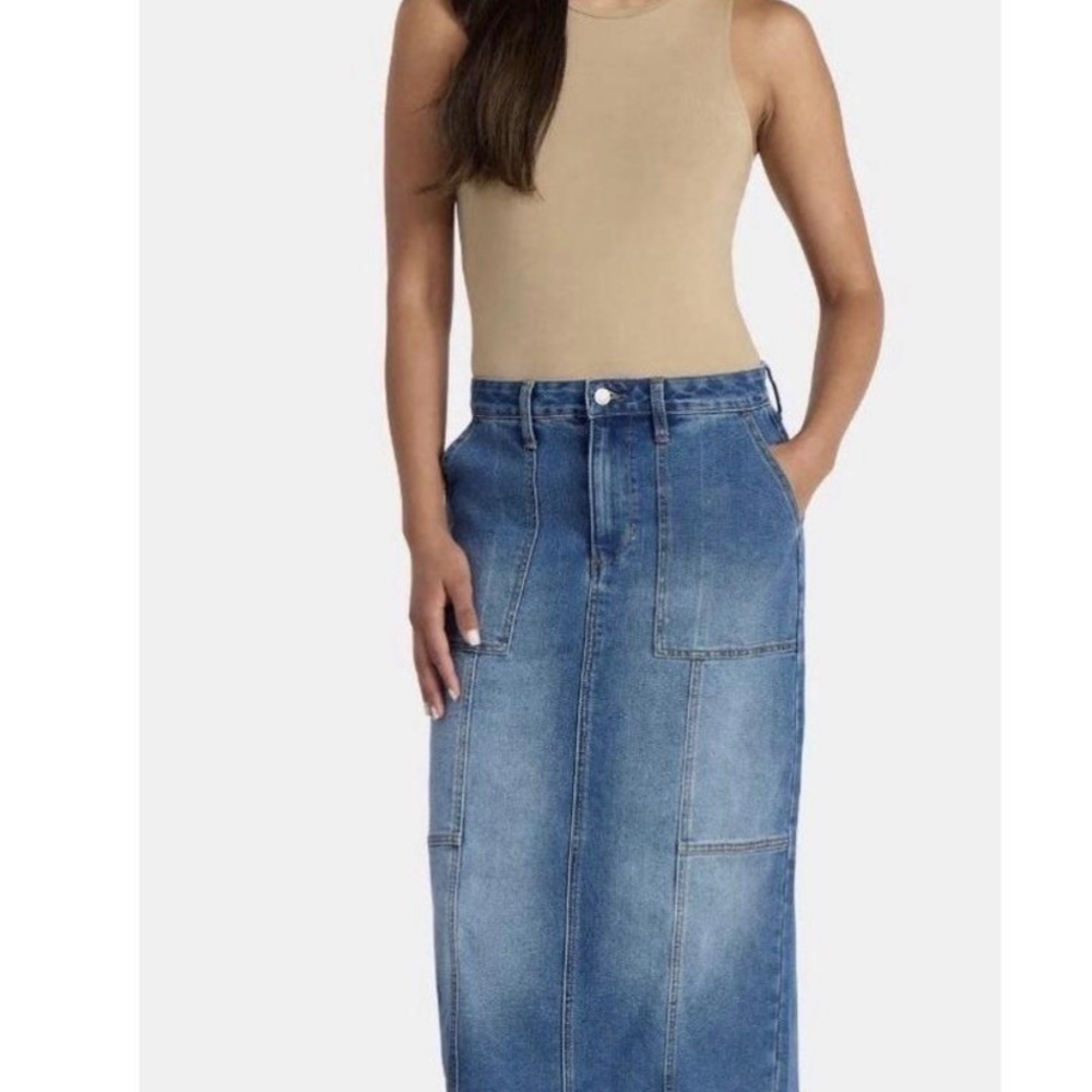 TIME TRU | Women's Denim Skirt in Blue